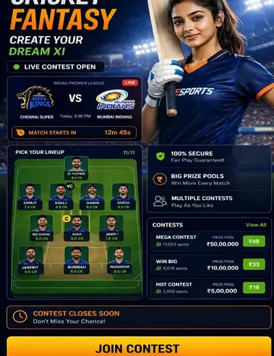 Cricketexchange (cricket exchange) fantasy cricket & matchday visual 3
